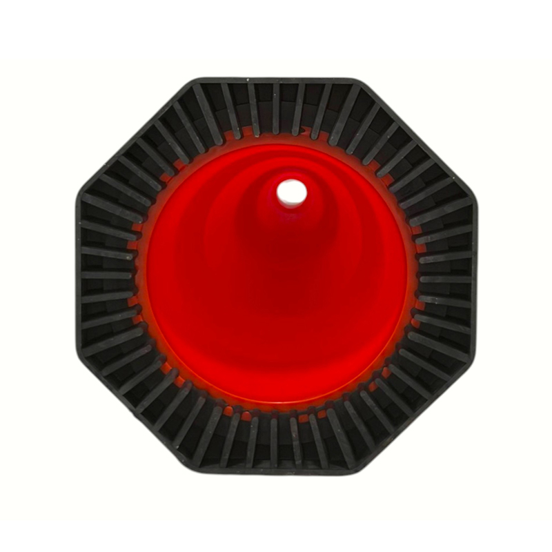 High-Visibility Octagon-Base PVC Traffic Safety Cone na may Superior na Wind Resistance at Stability