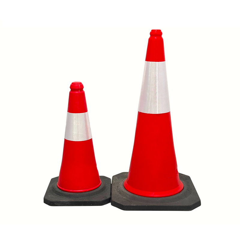 50/75/100cm High-Visibility PE Reflective Traffic Safety Cone para sa Pamamahala ng Kalsada
