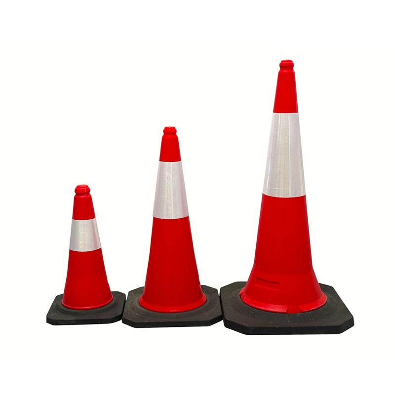 50/75/100cm High-Visibility PE Reflective Traffic Safety Cone para sa Pamamahala ng Kalsada