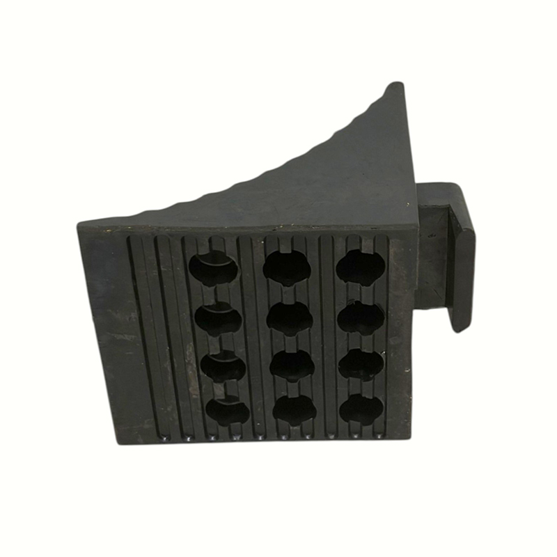 Triangular Reinforced Anti-Slip Rubber Wheel Stops (na may Integrated Handle)