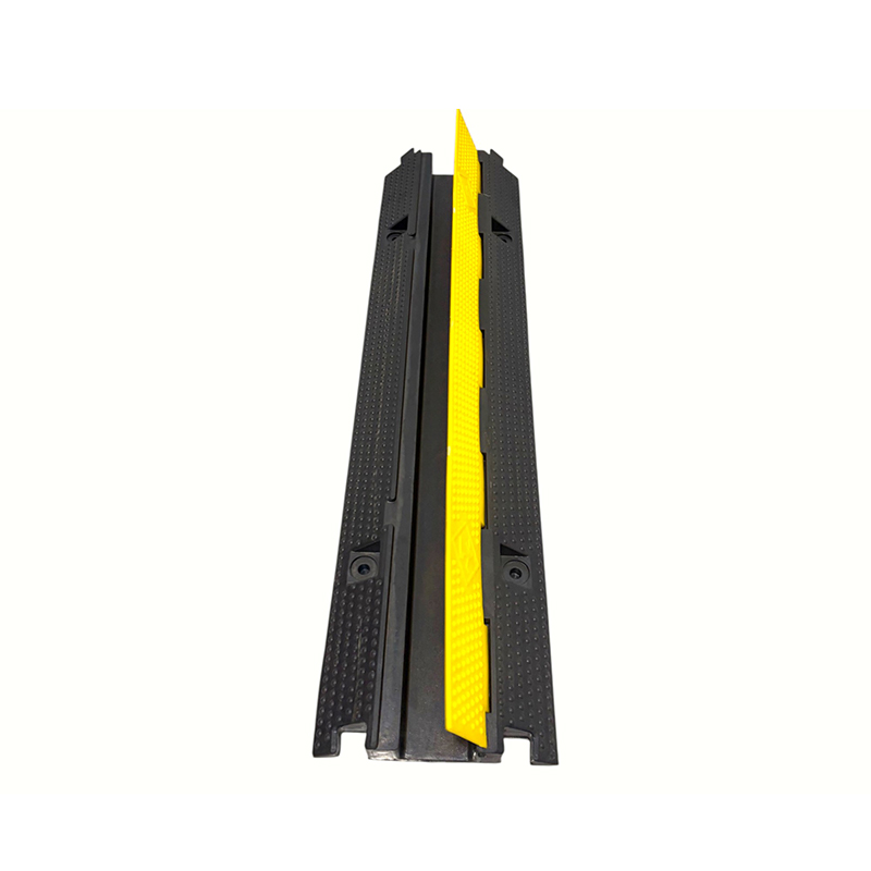 High-Elasticity Wear-Resistant Rubber Lightweight Pull-Down Single-Channel Reinforced Cable Protector Na May Ramp