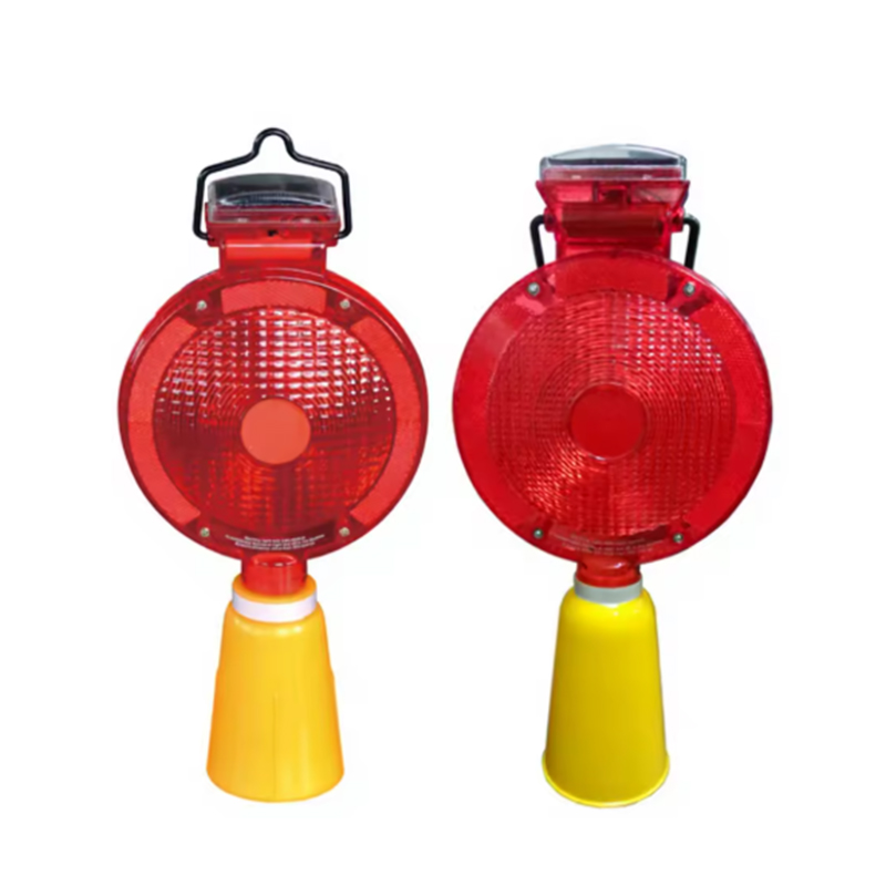 Photosensitive Automatic Sensing Weatherproof Solar-Powered Led Traffic Cones At Hazard Signal Warning Lights