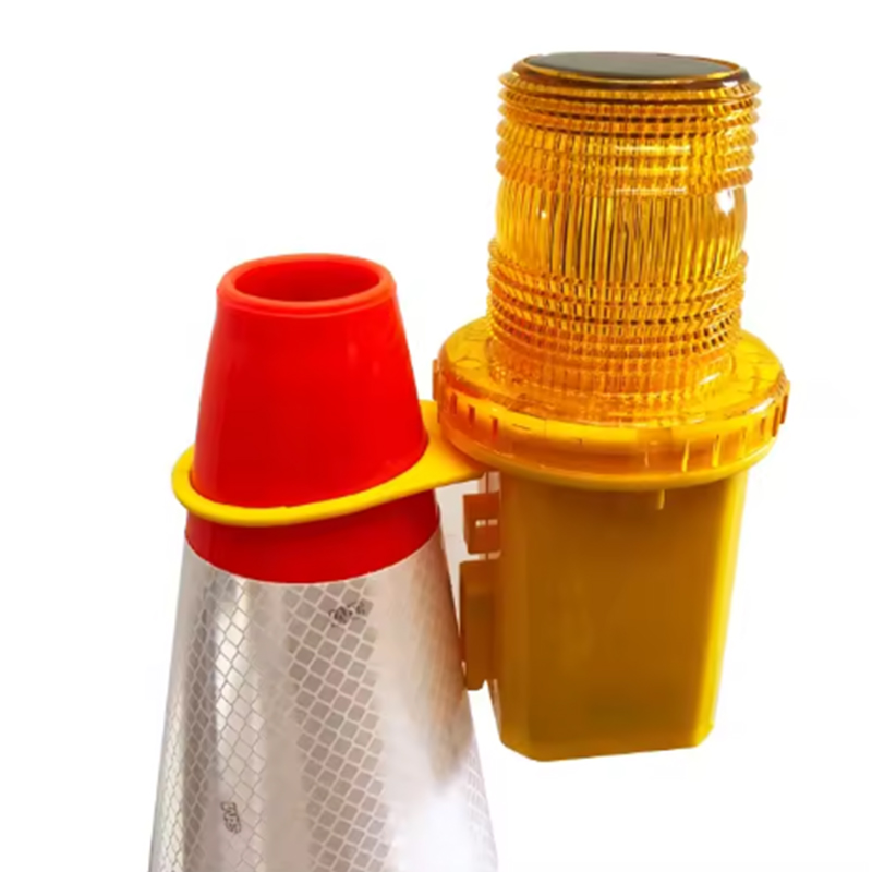 Photosensitive Automatic Sensing Weatherproof Solar-Powered Led Traffic Cones At Hazard Signal Warning Lights