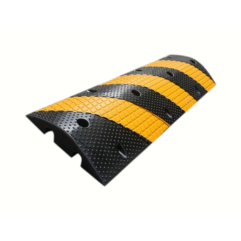 High-Strength Compression Rubber Speed ​​Bump Na May Dual Bottom Cable Channels