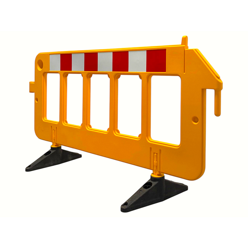 Umiikot na Heavy-duty Support-type Pinagsama-samang Blow-molded Interlocking Pedestrian Guardrail