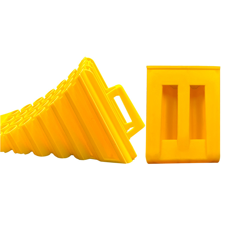 High-Grip Triangular Design Heavy-Duty Anti-Slip Rubber Wheel Stops