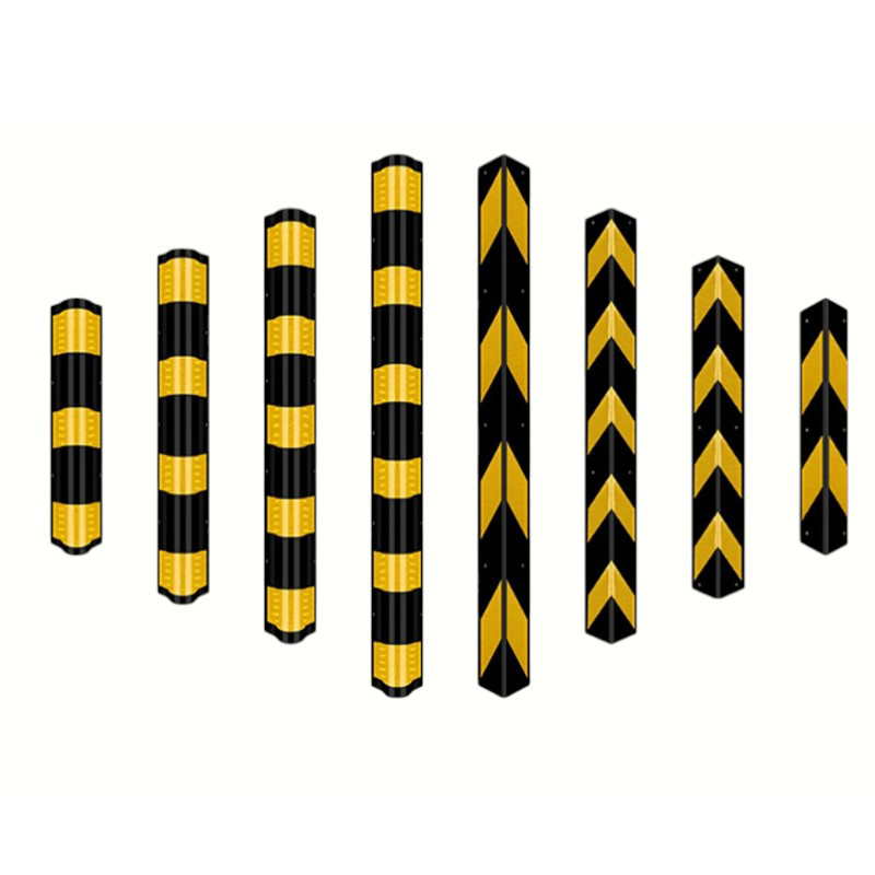 90-Degree Right-Angle na Disenyo ng Heavy-Duty Reflective Industrial Rubber Corner Protector
