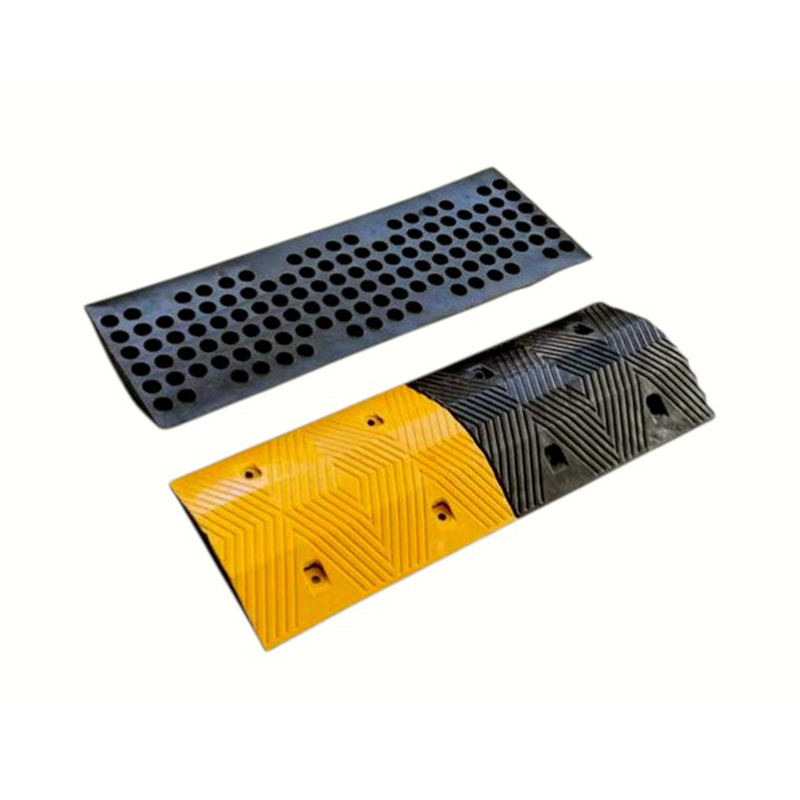 1-Metro Heavy-Duty Compression Reflective Rubber Speed Bump