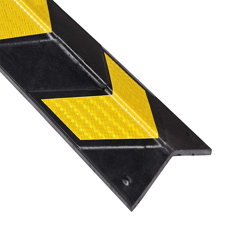 90-Degree Right-Angle na Disenyo ng Heavy-Duty Reflective Industrial Rubber Corner Protector