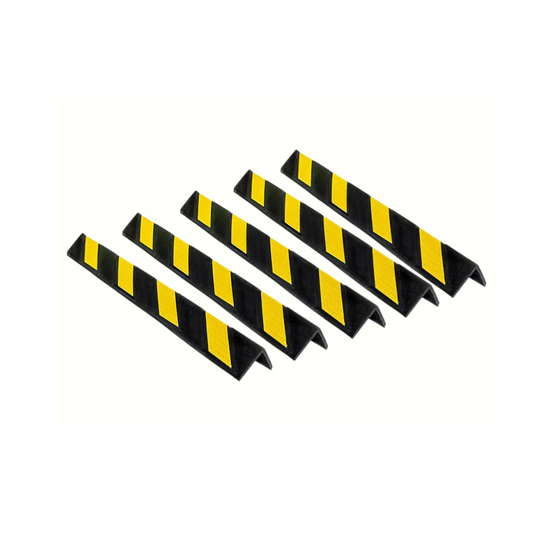 Large-Radius Cushioned Reinforced Rounded Reflective Rubber Corner Protectors