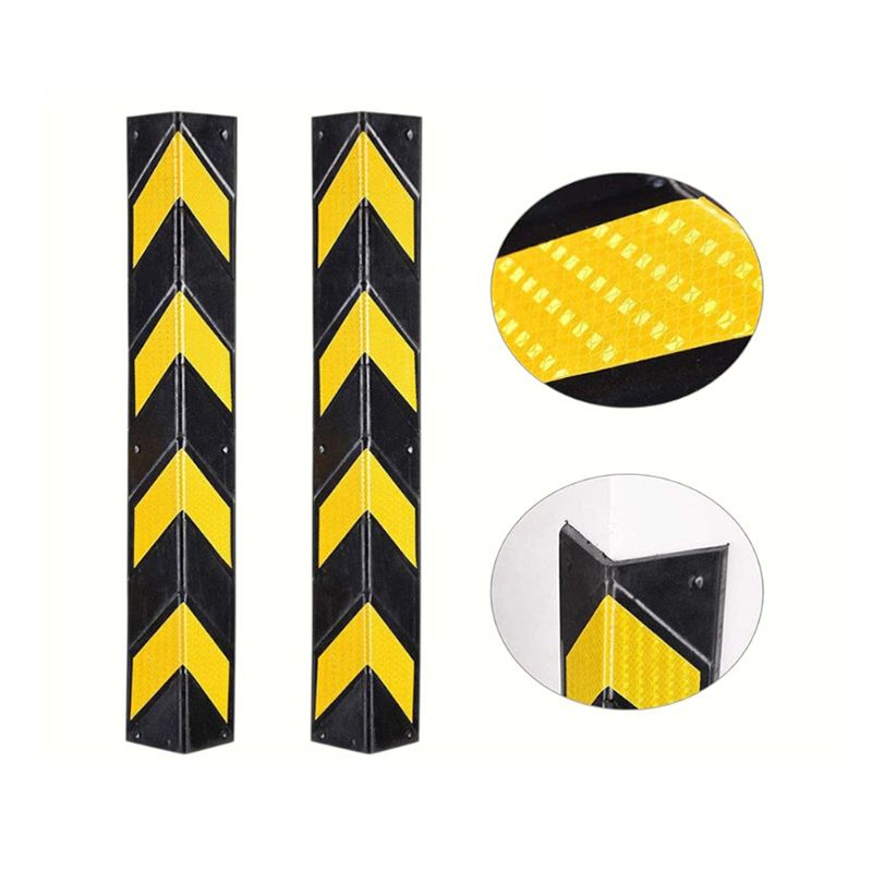 90-Degree Right-Angle na Disenyo ng Heavy-Duty Reflective Industrial Rubber Corner Protector