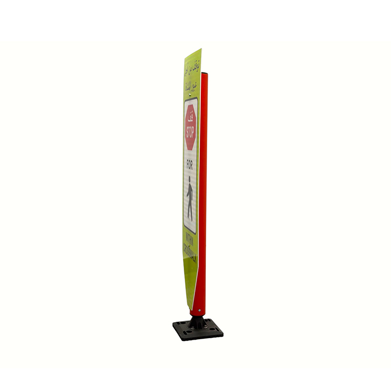 Flexible Traffic Delineator Sign Board na may Impact-Resistant Elastic Base