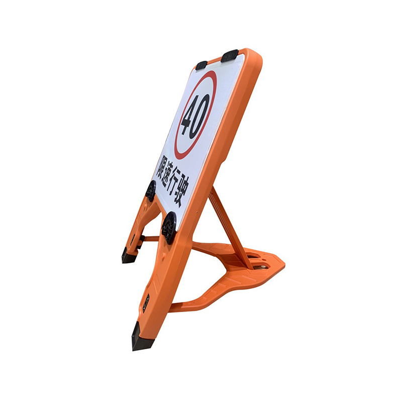 Portable HDPE Plastic Square Extendable Traffic Sign na may Quick-Change Clips