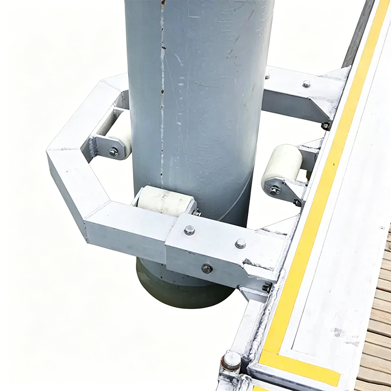 Aluminum at Galvanized Steel Pile Guide