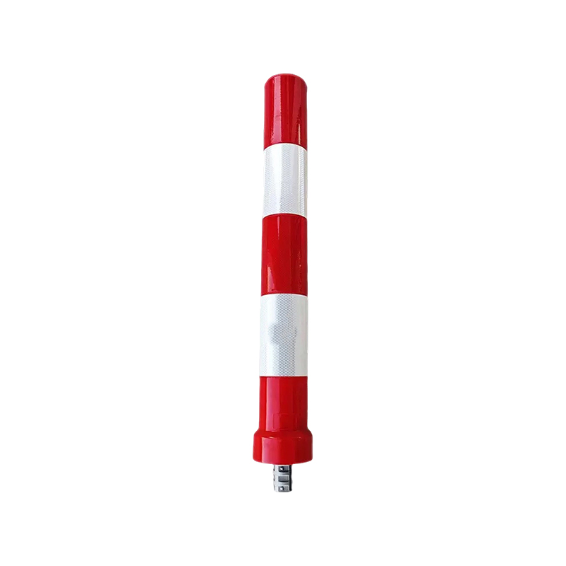 Heavy-Duty Removable TPU Traffic Warning Bollard na may Threaded Quick-Release Base