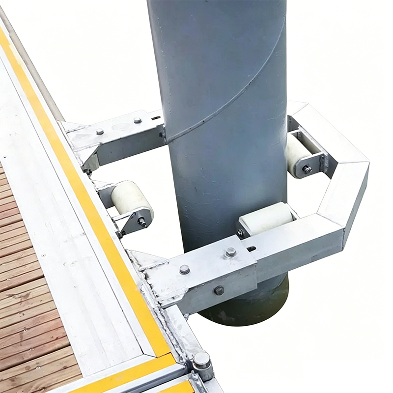 Aluminum at Galvanized Steel Pile Guide