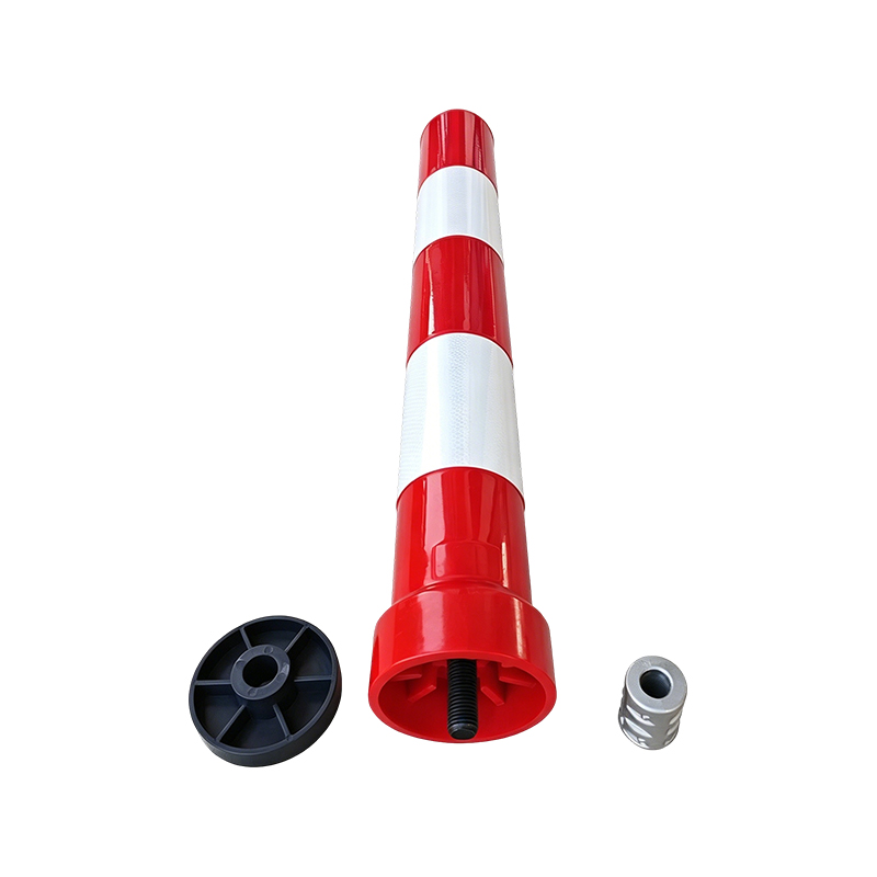 Heavy-Duty Removable TPU Traffic Warning Bollard na may Threaded Quick-Release Base