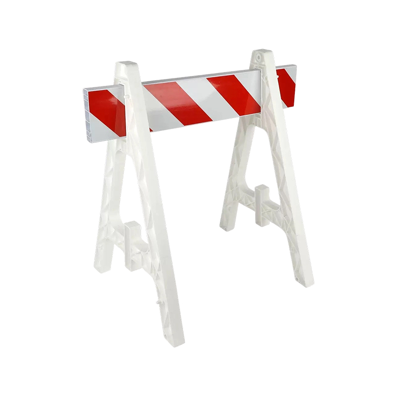 Plastic A-Frame Barricade na may Reflective Crossbars