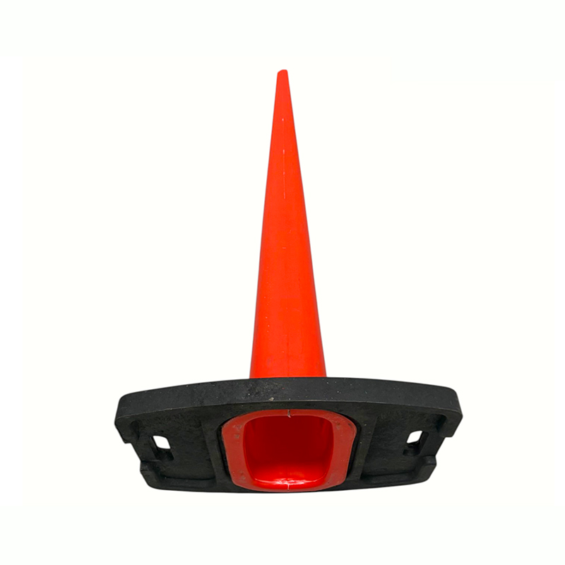 Heavy-Duty Traffic Delineator Panel na may Weighted Recycled Rubber Base