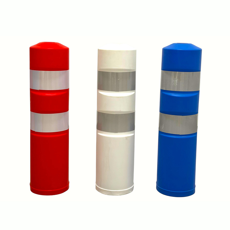 Plastic Safety Warning Post na may Reflective Bands