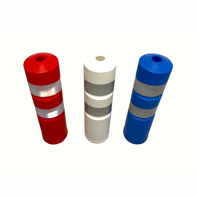 Plastic Safety Warning Post na may Reflective Bands