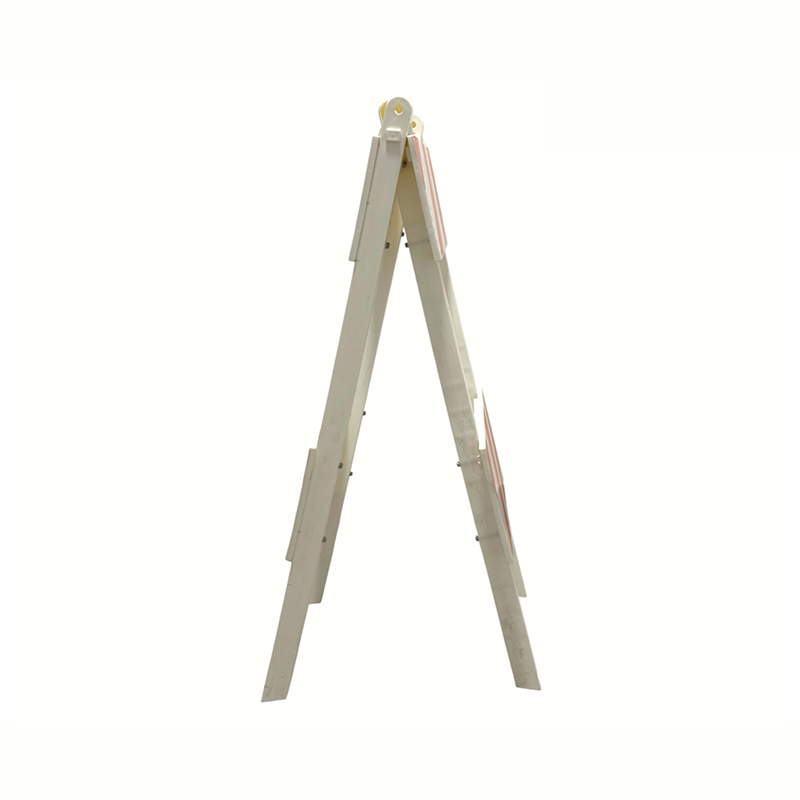 Plastic A-Frame Traffic Barricade na may Engineering-Grade Reflective Panels
