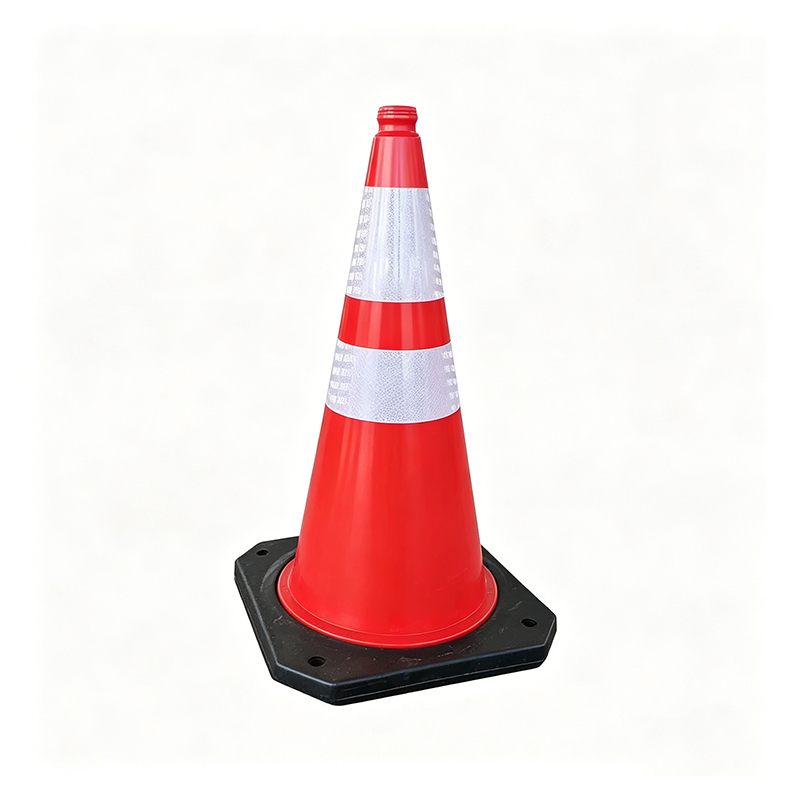 Pinagsamang HDPE Plastic Traffic Cone na may Top Handle Hole