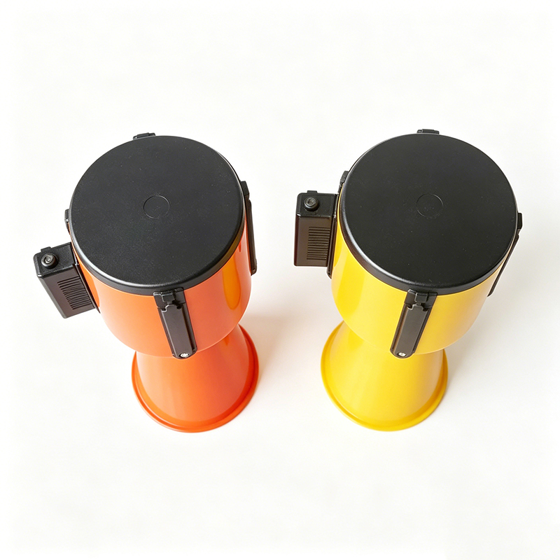 Cone-Top Retractable Belt Barrier na may 4-Way Connection