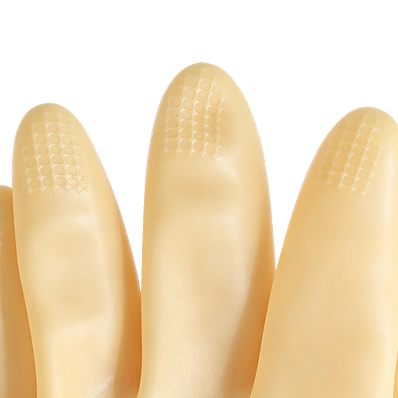 Heavy Duty Acid/Alkali Resistant Latex Rubber Gloves