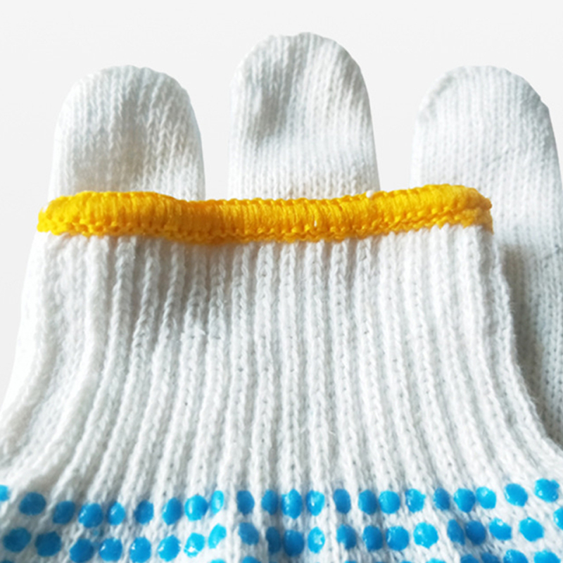 Mga Plastic Dotted Cotton Yarn Work Gloves