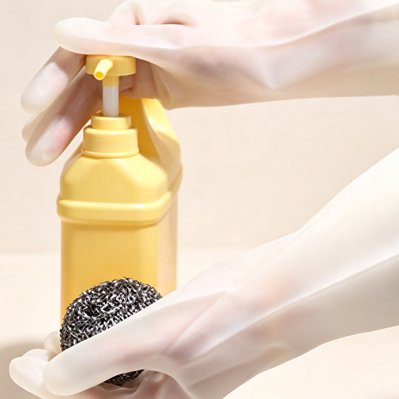 Makapal na Food Grade Safe Nitrile Gloves