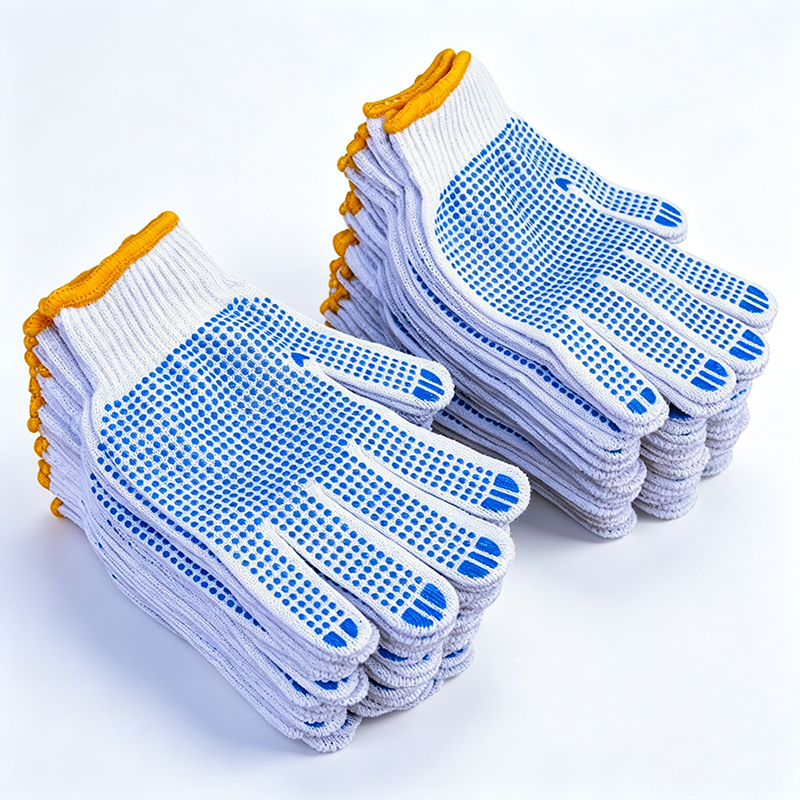 Mga Plastic Dotted Cotton Yarn Work Gloves