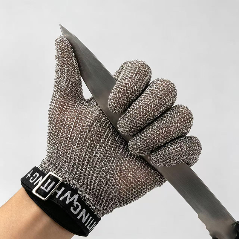 Hindi kinakalawang na Steel Ring Mesh Anti Cutting Gloves
