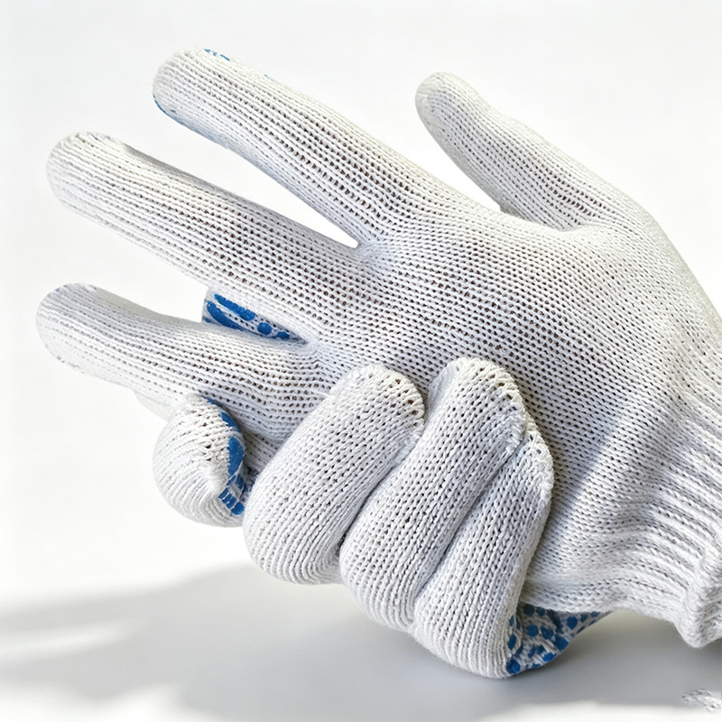 Mga Plastic Dotted Cotton Yarn Work Gloves