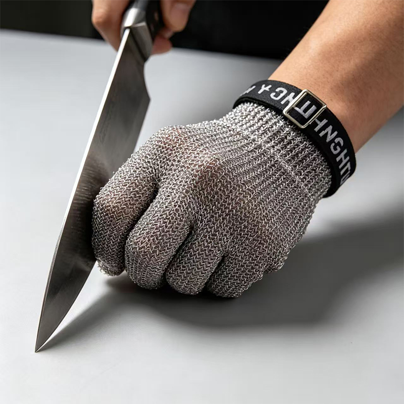Hindi kinakalawang na Steel Ring Mesh Anti Cutting Gloves
