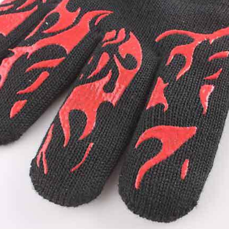Panlaban sa init na Silicone Barbecue Gloves