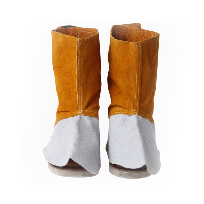 Kevlar-Stitched Cow Split Leather Welding Foot Cover