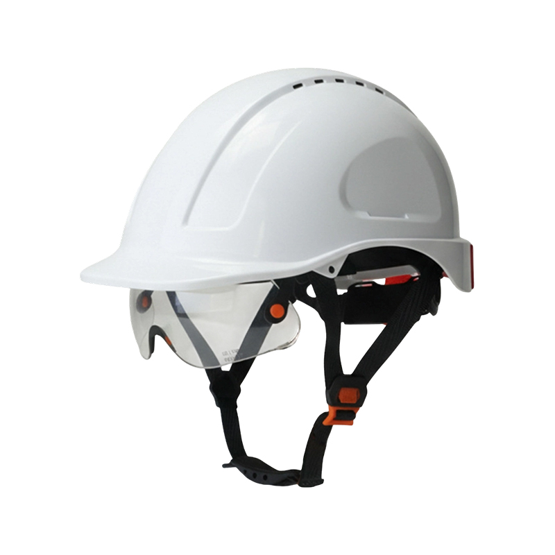 Goggles helmet na may Integrated Retractable Visor