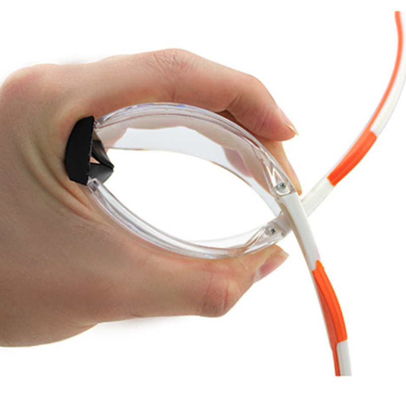 Anti-Fog Sporty Wing-Extending Safety Goggles