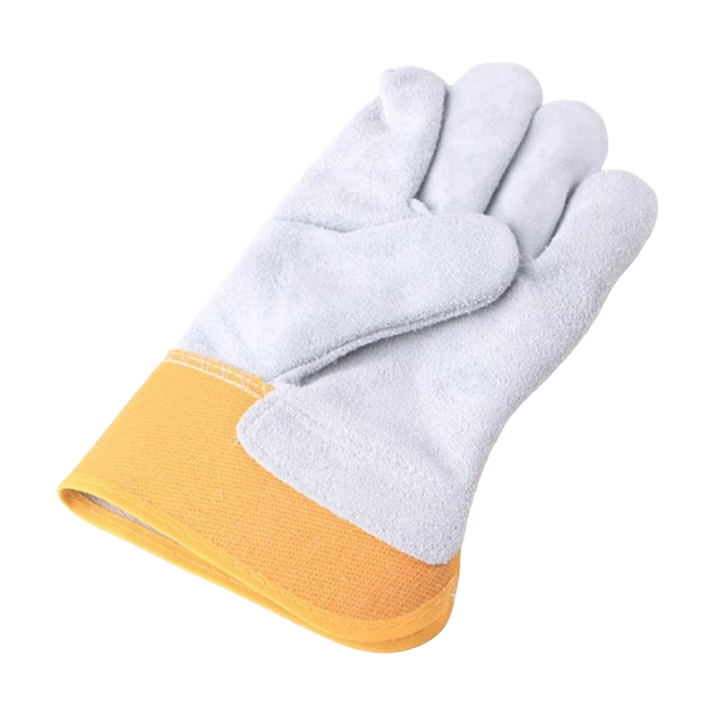 Cow Split Leather Full Palm Work Gloves