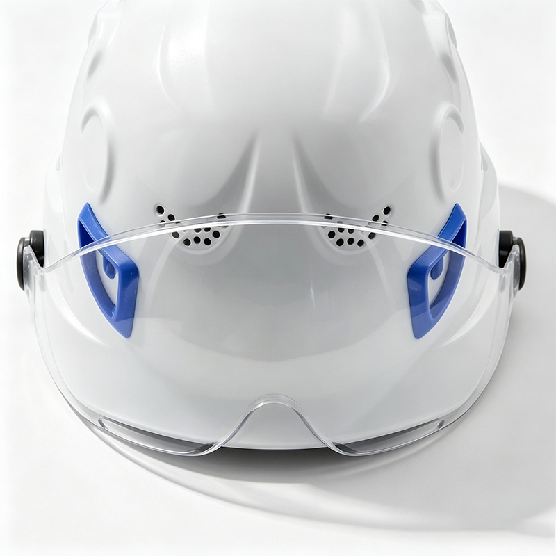 Dual-Purpose ABS Safety Helmet na may Integrated PC Goggles