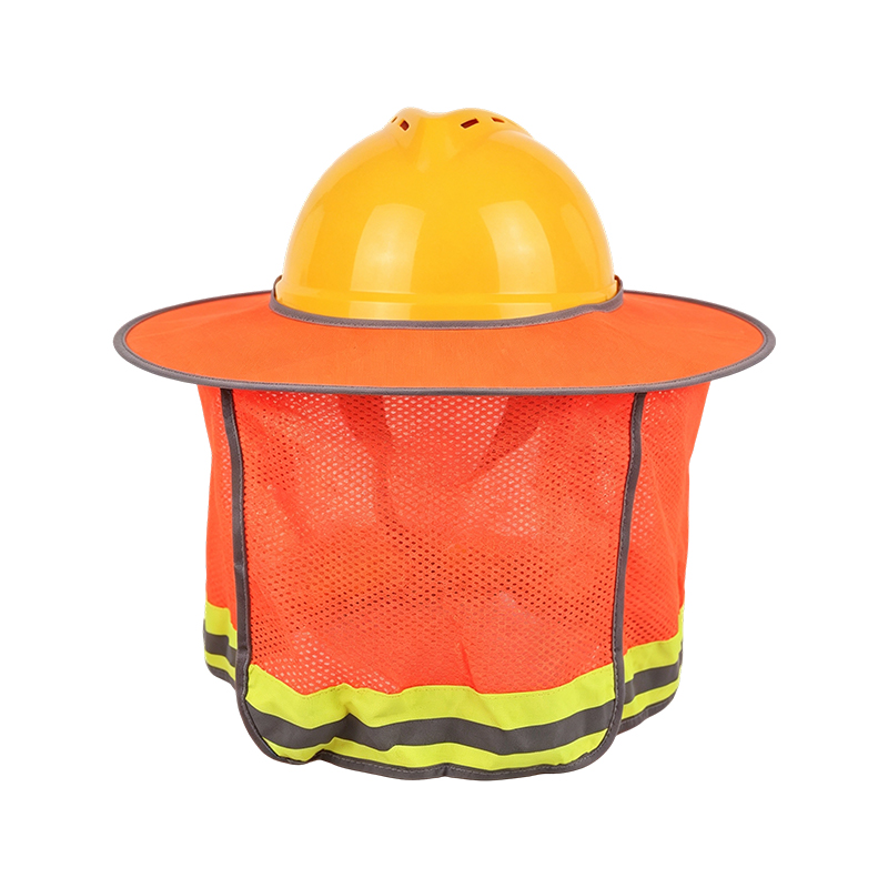 Full-Brim High-Visibility Sunshade na may Mesh Neck Protector