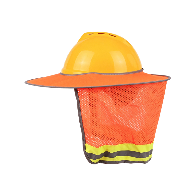 Full-Brim High-Visibility Sunshade na may Mesh Neck Protector