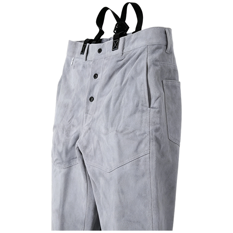 Natural Cow Split Leather Welding Pants