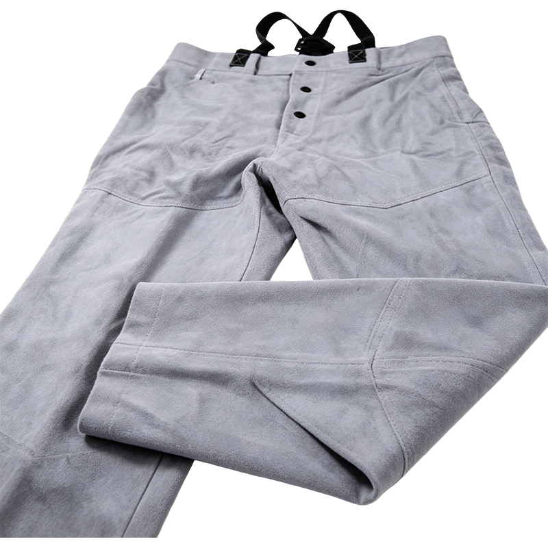Natural Cow Split Leather Welding Pants