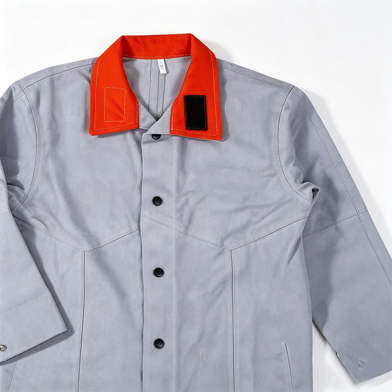 Orihinal na kulay katad na welding suit sa itaas na katawan