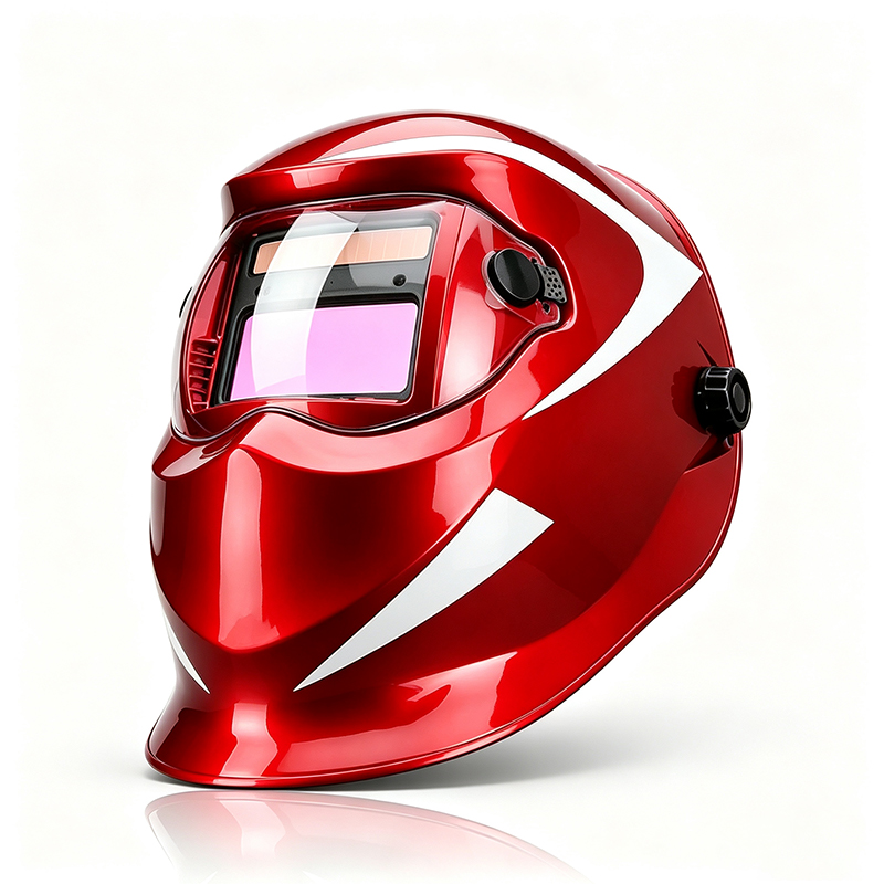 Solar Auto-Darkening Digital Welding Helmet na may Touch Screen Controls