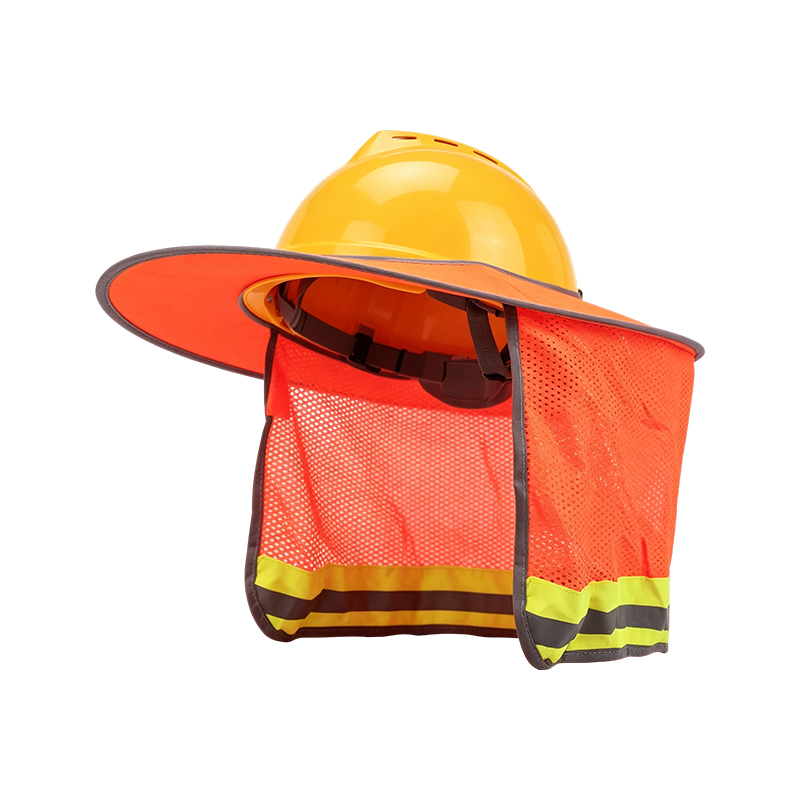 Full-Brim High-Visibility Sunshade na may Mesh Neck Protector
