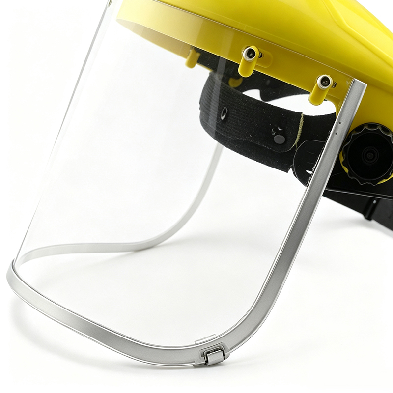 Aluminum-Bound Industrial Protection Face Shield