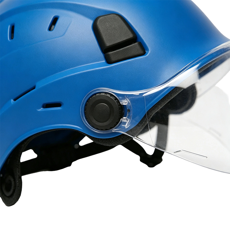 Goggles helmet na may Integrated Retractable Visor